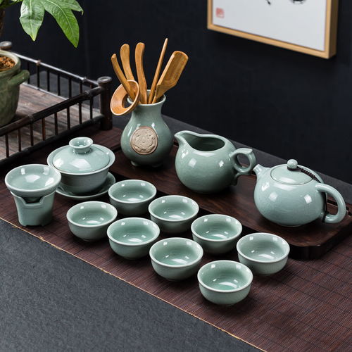 雅韵流长 正品哥窑茶具套装的审美与实用之美